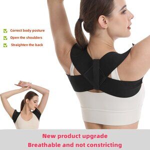 Unisex Back Posture Corrector Shoulder Straight Support Brace Belt Therapy